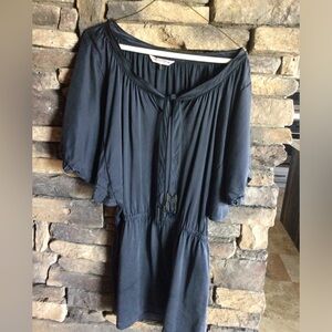 Rebecca Taylor dark blue silk dress